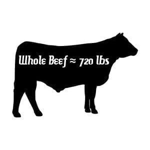 pasture raised whole beef weight