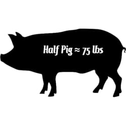 Half Butcher pig weight